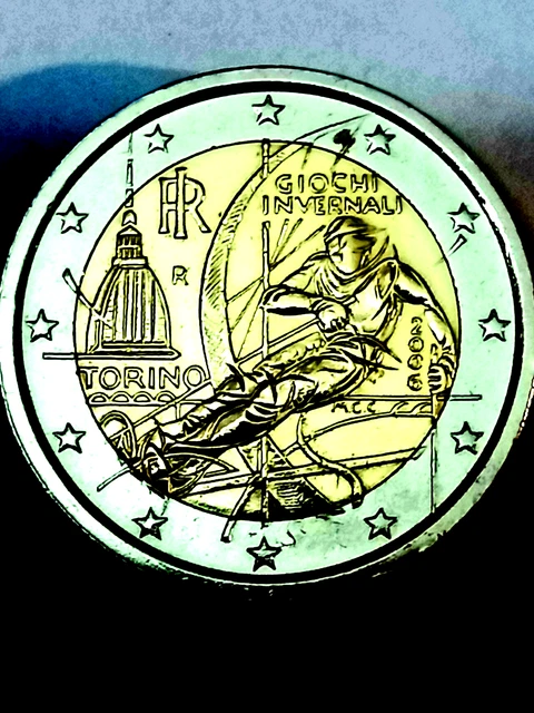 385515] ITALY, 2 Euro, Jeux olympiques de Turin, 2006, Rome, MS, Bi