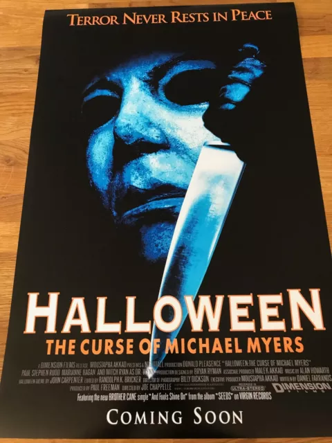 Large Movie Poster Halloween Curse of Michael Myers 430mm x 660mm 