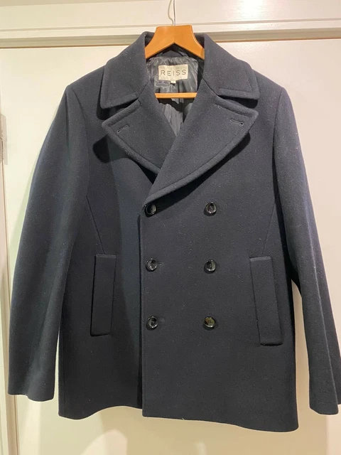 Reiss navy sales pea coat