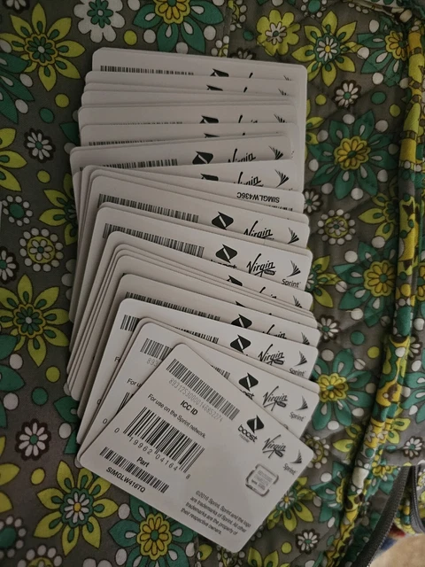 Unactivated SIM Cards LoT Boost Virgin Att