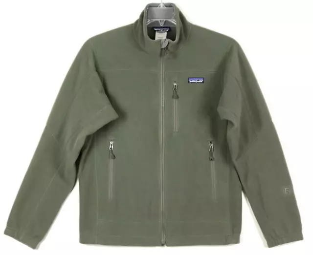 Patagonia Regulator R4 Waffle Fleece Zip Jacket POLARTEC Moss Green Mens XS