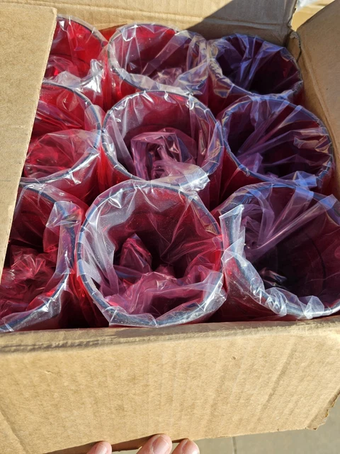 Carlisle 522410 Stackable 24 oz. Ruby SAN Plastic Tumbler - 72/Case