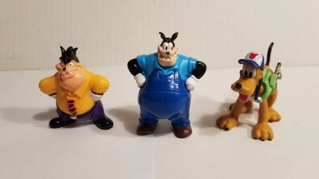 Disney Pete The Bulldog & Pluto Collectible Figures Lot