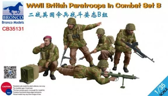 Bronco Models 35131 1/35 WWII Britannique Parachutistes En Combat Set B (5)