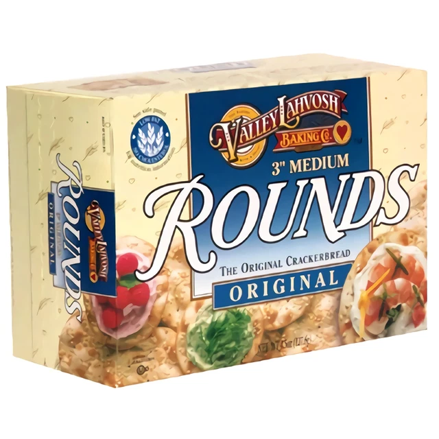Valley Lahvosh Tours Crackerbread,Original,3-Inch Tours,4.5-Ounce Boîtes ( Fête