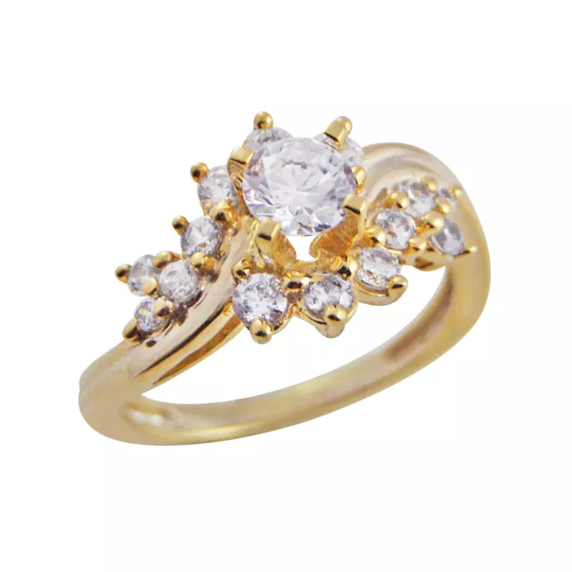 14k Oro Amarillo FN Solitario Compromiso Anillo Boda Pedida Diamante 2.00CT