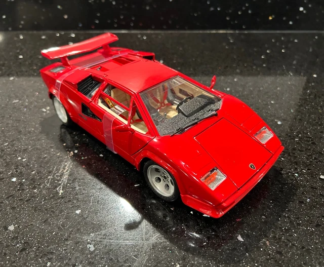 Lamborghini Countach 1988 Spirit Of Le Mans #76 – Burago 1/18, Noire, Italie, Sans Boîte