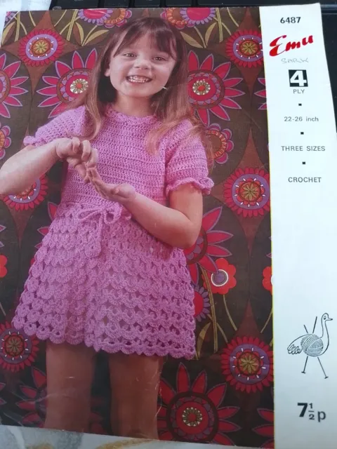 Vestido De Crochet De Colección Para Niñas Patrón De Crochet