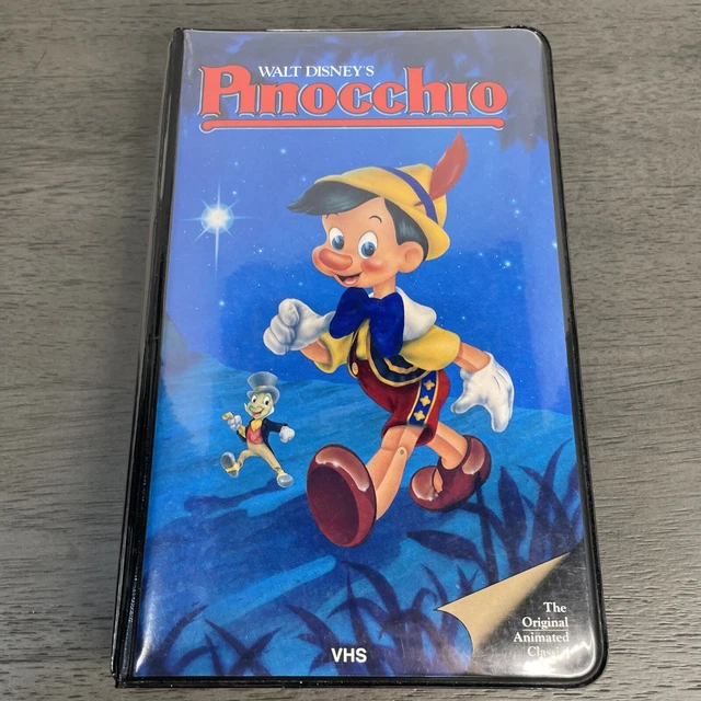 DISNEY PINOCCHIO VHS Video Tape Black Diamond Classics 239V Clamshell