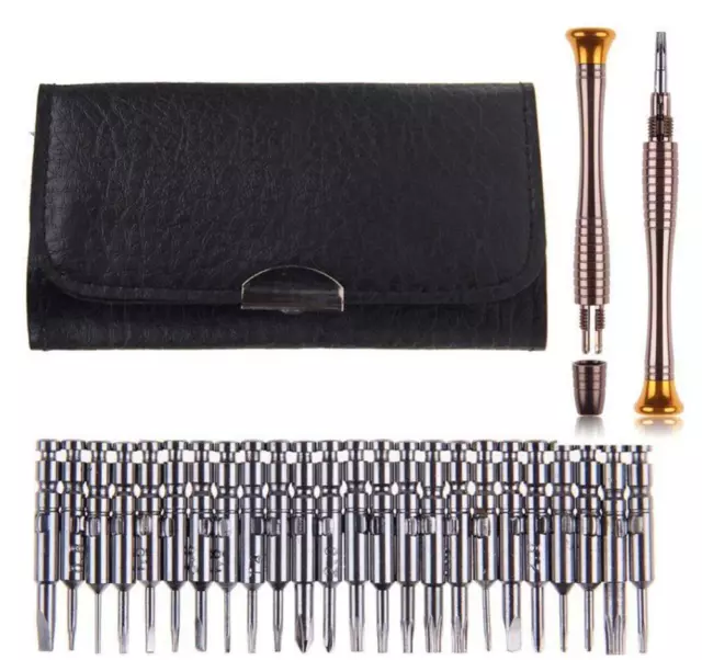 kit 25 en 1 tournevis de précision outil torx tournevis réparation téléphone pc 2