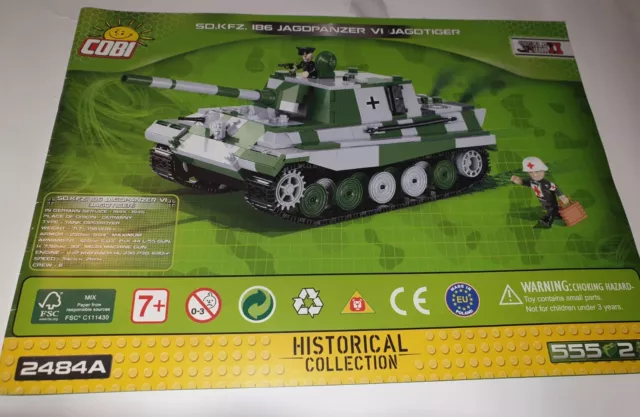 !!! COBI 2484A - Sd.KFz. 186 JAGDPANZER VI "JAGDTIGER" - SELTEN - Ohne OVP