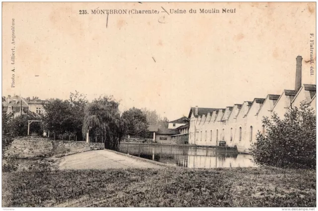 S927 - cpa 16 Montbron - Usine du Moulin Neuf