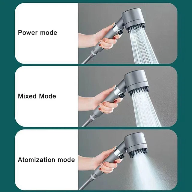 Booster pressione acqua per doccia, soffione rimovibile, massaggio e pelle Beau Sg