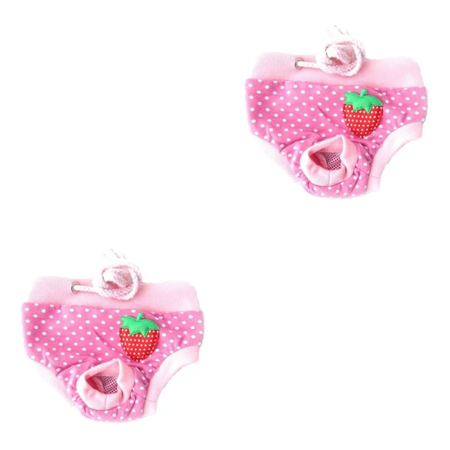 Panal para mascotas higiene pantalones fisiológicos punto fresa lavable macho perro