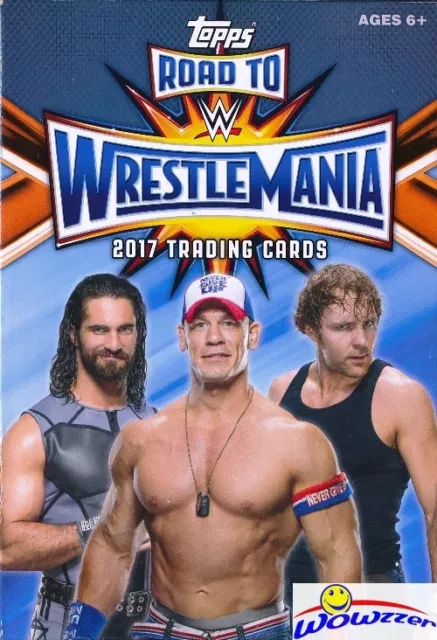 2017 Topps WWE Road to Wrestlemania EXCLUSIVE HUGE Sealed HANGER Box-42 Cards!