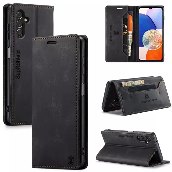 Wallet Leather Flip Case Cover F Samsung Galaxy A15 A04S A25 A14 A13 A23 A53 A54 3