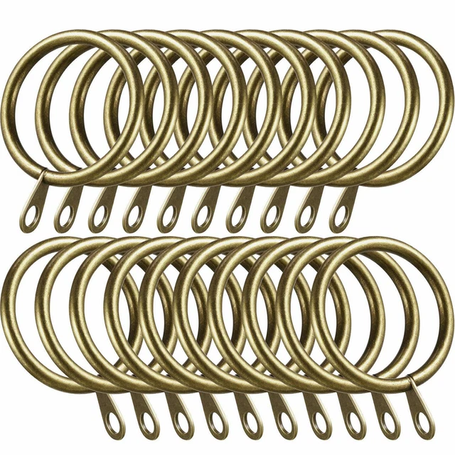 Metal Curtain Rings Hanging Hooks for Curtains Rods Pole Voile Heavy duty Rings