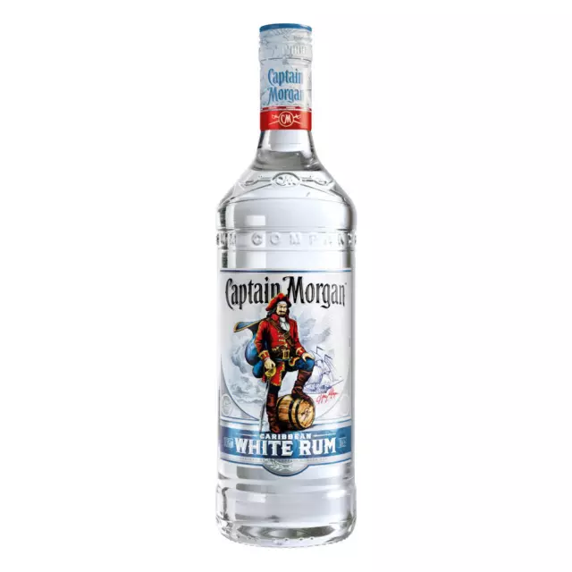 Captain Morgan White Rum 3er Weiß Alkohol Alkoholgetränk Flasche 37.5% 1L 735401 2