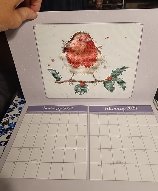 2024 WALL CALENDAR Wrendale Designs By Hannah Dale Crossstitch