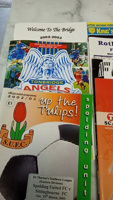 12 X SITTINGBOURNE Football Programmes Away Matches 2002-03 £1.54 ...