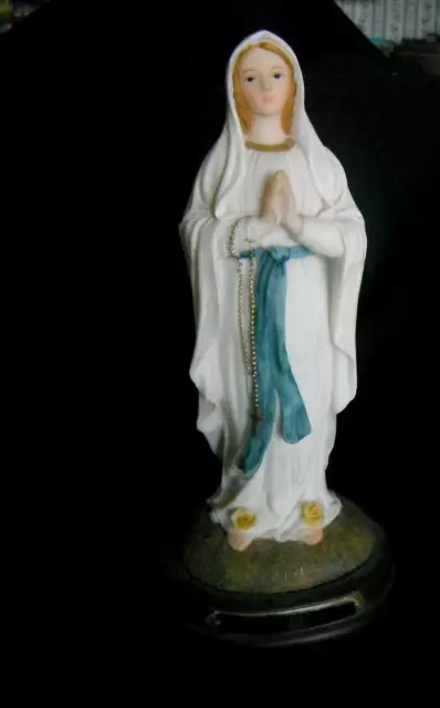 VINTAGE OUR LADY OF LOURDES Catholic Mary Statue Religion Florentine ...