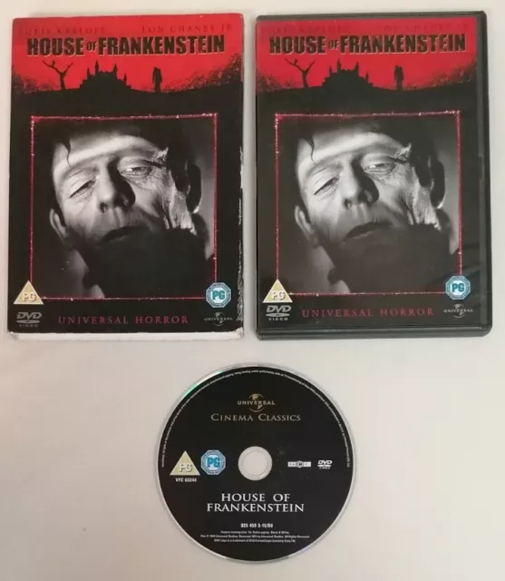 DVD - House Of Frankenstein DVD 2011 Boris Karloff Kenton (DIR) Cert PG PAL UK