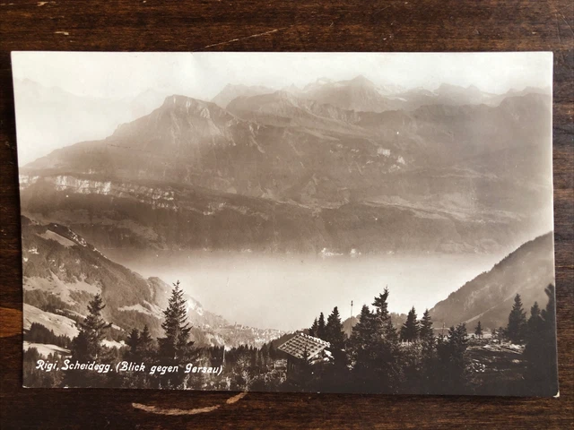 Rigi, Scheidegg. Blick gegen Gersau W. Zimmermann-Strässler, Luzern. AK