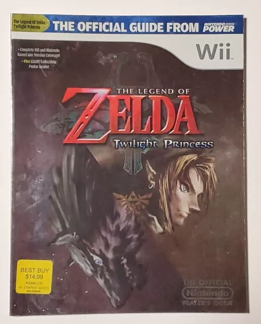 Guía Oficial de Estrategia de Poder de Nintendo Zelda Twilight Princess Wii con Póster