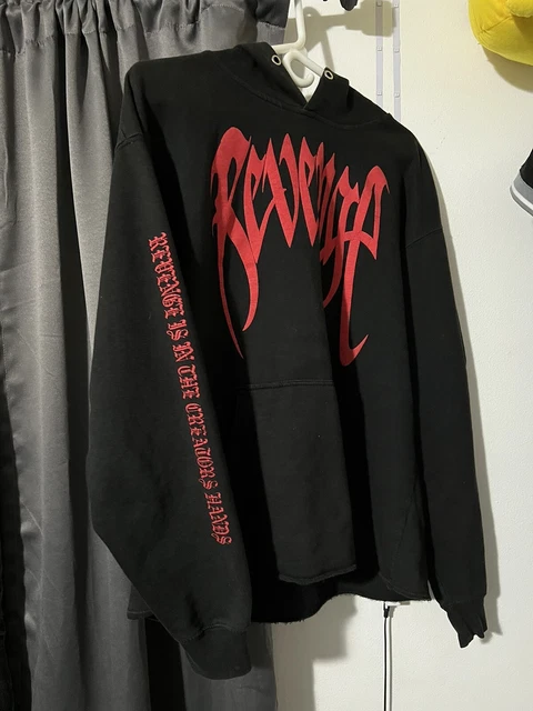 REVENGE KILL HOODIE Size Large Black Red XXXTentacion AUTHENTIC Bred OG 900.00 PicClick