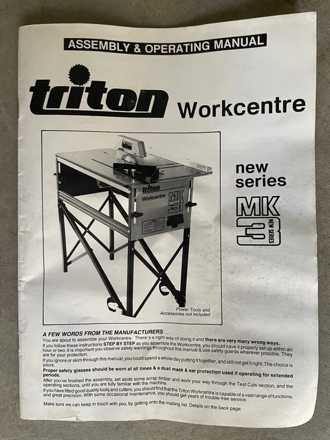 TRITON WORKCENTRE PROJECT Book - ORIGINAL and VERY RARE! $60.00