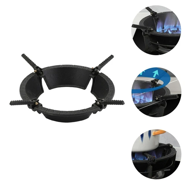 1 pieza Cubierta de estufa Soporte Wok para estufa de gas Soporte de rango de gas