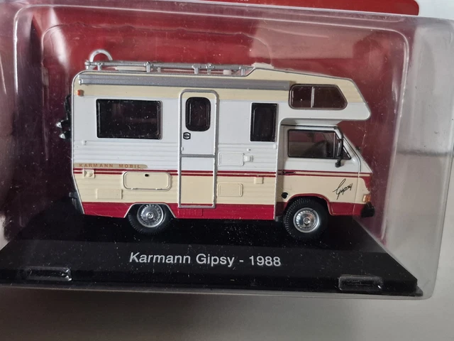 VOLSKWAGEN KARMANN GIPSY 1988 série presse 1/43 ème Hachette n° 58 camping car EUR 19,50 - FR