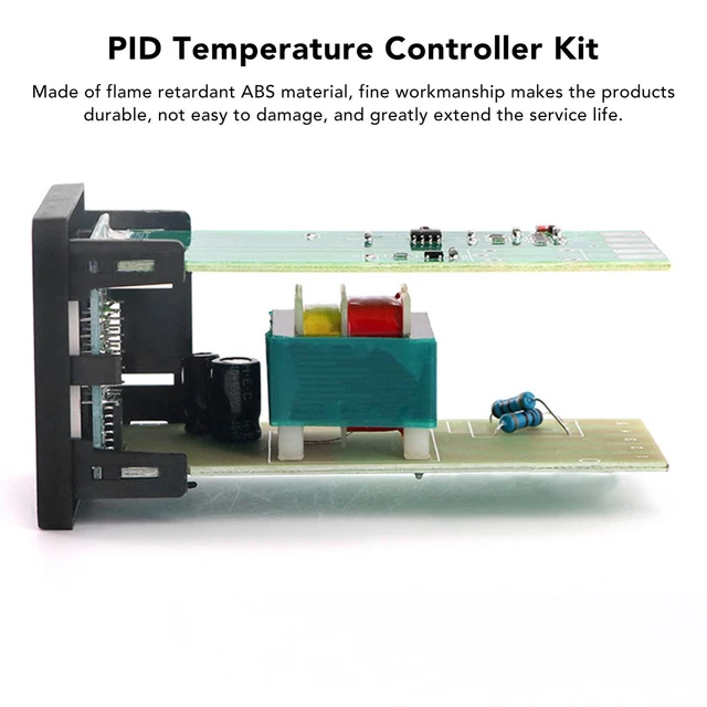 PID TEMPERATURE CONTROLLER Kit Digital Intelligent PID LED REX-C100 For ...