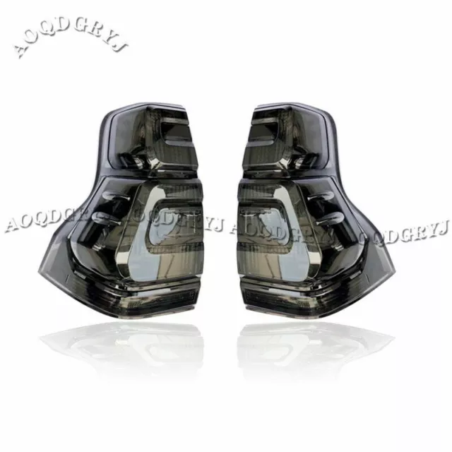 Black Smoke LED Tail Light Rear Brake Lamp For TOYOTA PRADO FJ/LC150 2018-2021