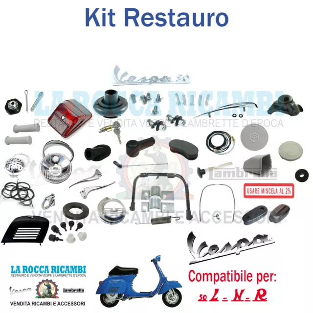 Kit Maxi Completo Restauro Ricambi Vespa 50 L - R - N Dal 1965 In Poi