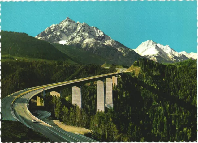 Brennerautobahn, Europa Bridge, Schoenberg im Stubaital, Austria Postcard