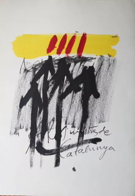 Antoni Tapies -Litografia "Les Mestres De Cataluña"-