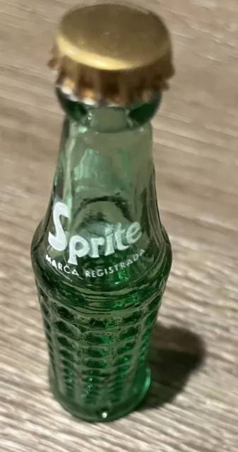 Mini Soda Bottle SPRITE USA of the 60s Nice Cap Hard to Find Miniature Coca Cola