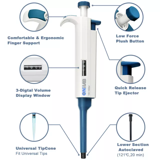 High-Accurate Pipettor Single-Channel Manual Adjustable Variable Volume Pipettes 2