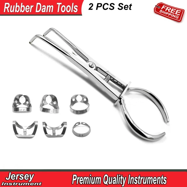 Orthodontic Stoke Dental Rubber Dam Clamps Premolar Upper Lower Tooth Instrument