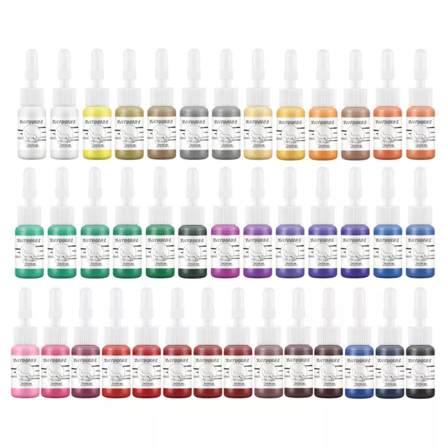 Tattoo Tinte 40 Farbe Set Komplette Malerei Pigment Tattoo Kit Long Lasting