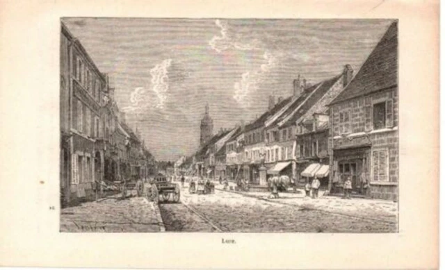 GRAVURE SUR BOIS 19ème LURE