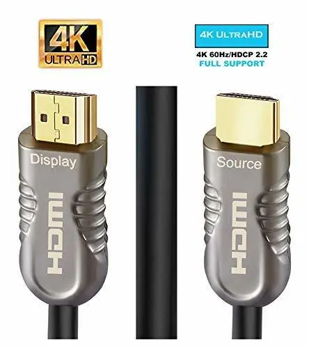 Fiber Optic HDMI High Speed Cable v2.0b 18Gbps HDMI Lead Support 4K@60Hz 5M-50M