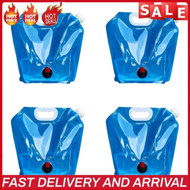 Camping Folding Water Bag No Leakage Water Container with Faucet Pouch (5L)