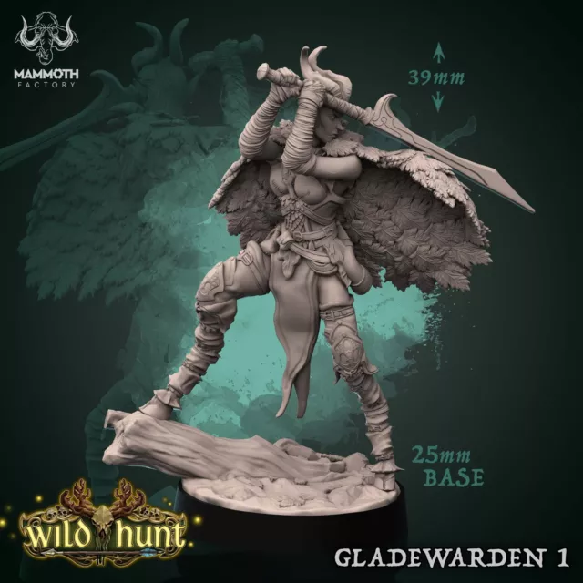 Gladewarden 1 | caccia selvaggia | miniatura fantasy | fabbrica di mammut