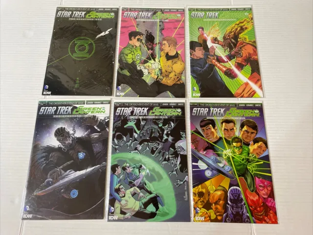 Star Trek/Green Lantern Spectrum War #1 2 3 4 5 6 Complete Set Dc/Idw 2015 #1-6