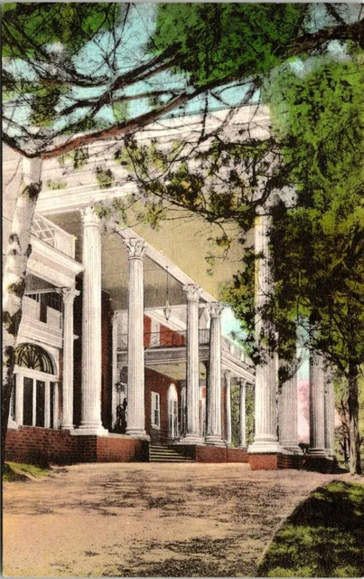 Postcard Mimslyn Hotel Entrance Shenendoah Caverns Luray Virginia A90