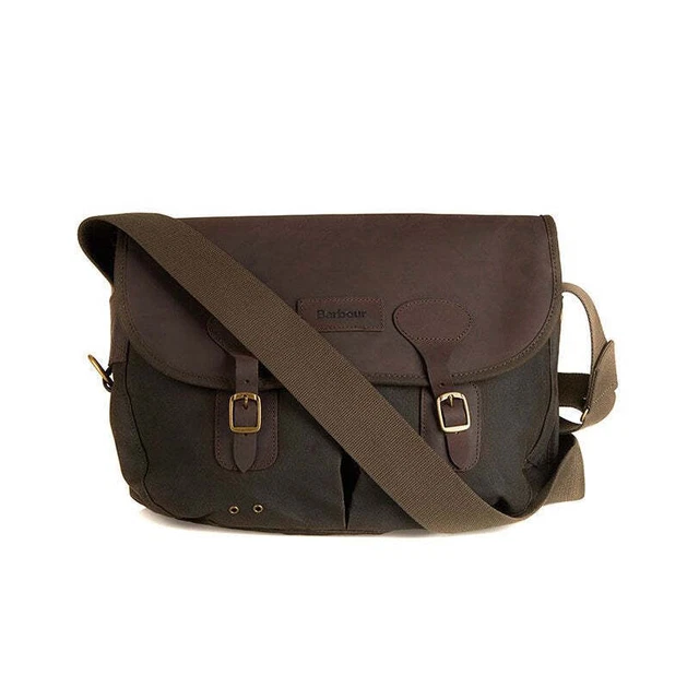 Barbour wax cotton and leather trim satchel shop
