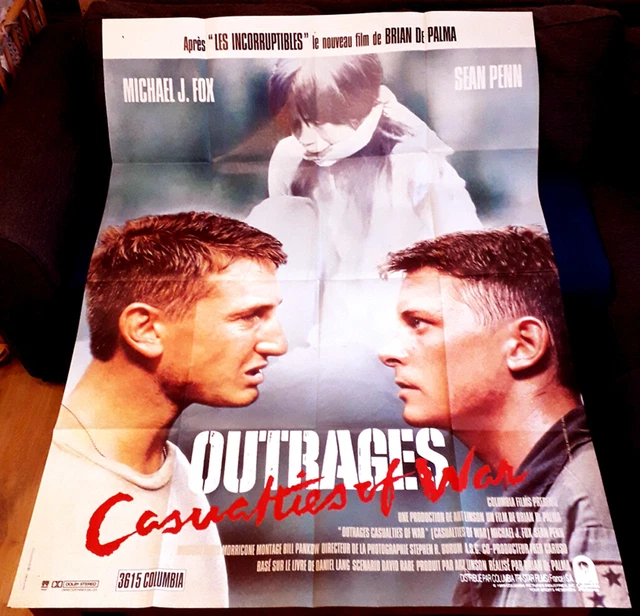 OUTRAGES SEAN PENN / Michael J. FOX / DE PALMA cinema poster