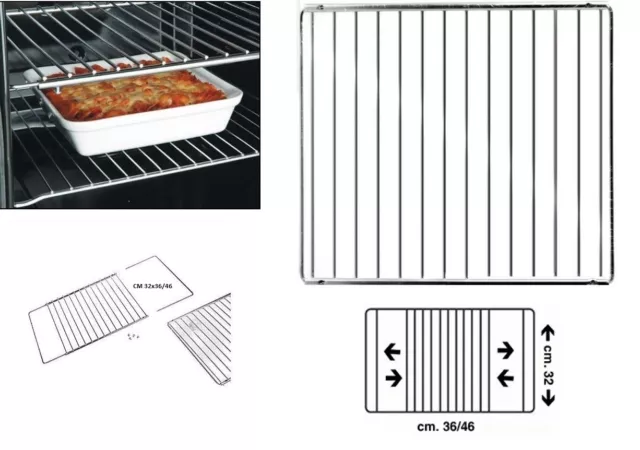 Griglia Cromata Regolabile Per Forno Frigorifero Mobile Allungabile 201931 52021